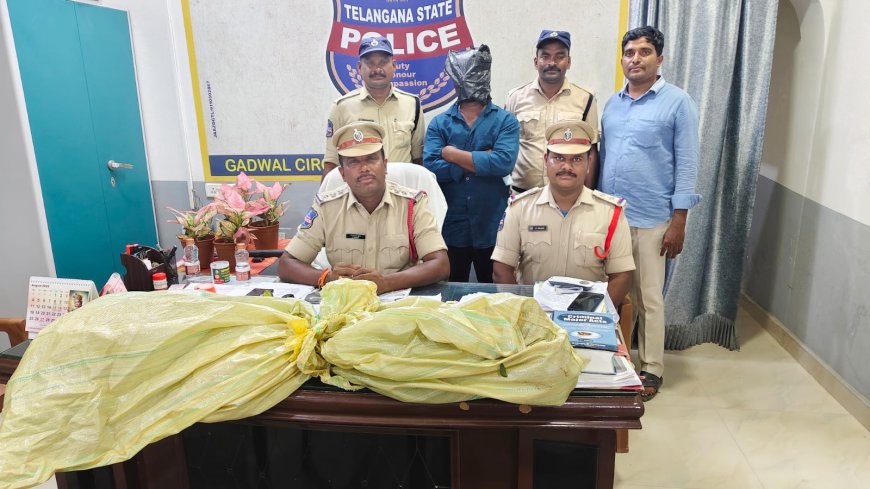 మత్తు పదార్థాలపై యుద్ధం - గంజాయి సాగు చేసిన నిందితుడు అరెస్ట్, రిమాండ్ కు తరలింపు 