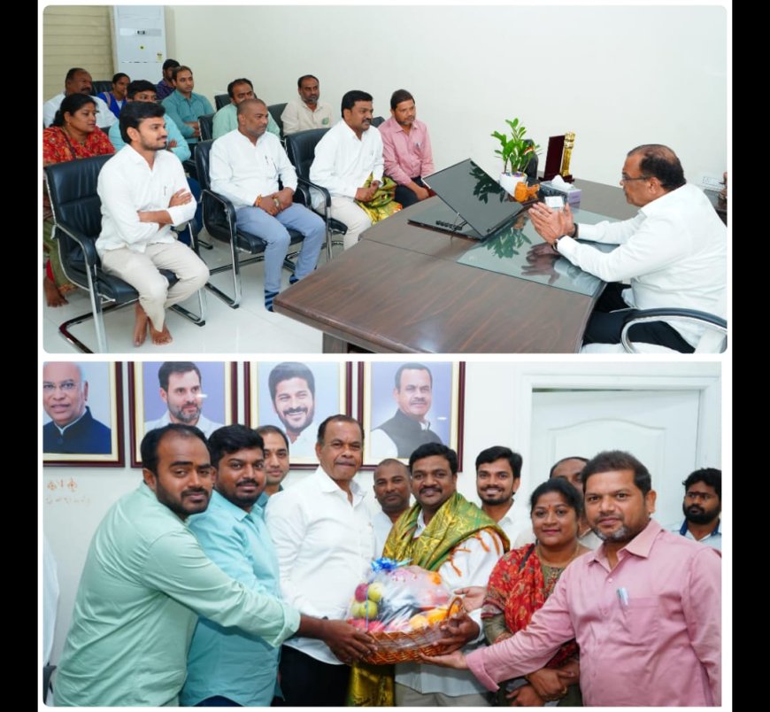 మంత్రిని కలిసిన ఆర్ అండ్ బి ఏ.ఈ నిమ్మనగోటి శ్రీనివాస్