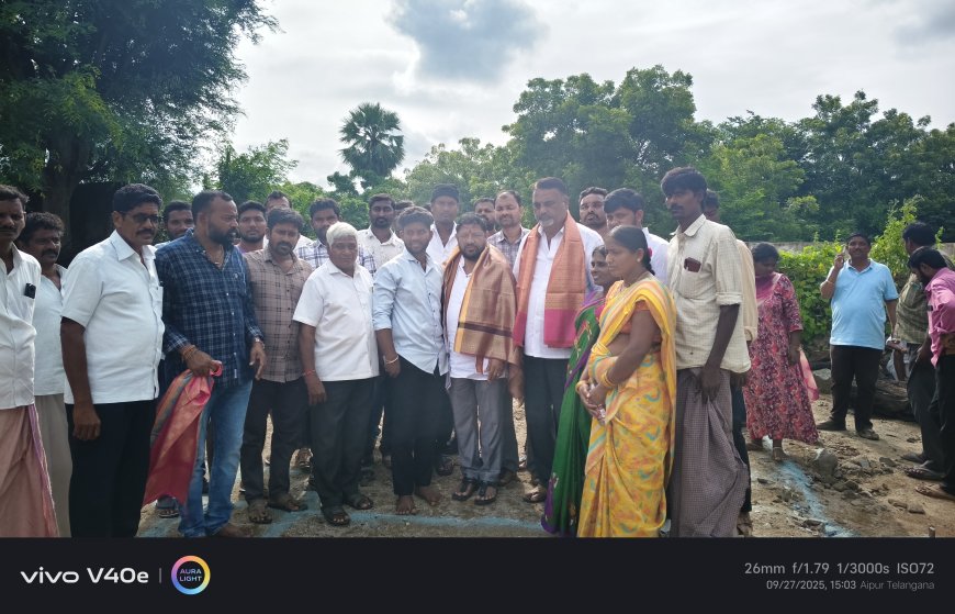 ఇందిరమ్మ ఇళ్లకు శంకుస్థాపన