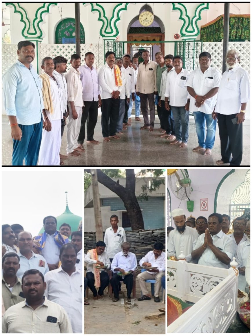 మాసూం బాబా సాక్షిగా త్వరలోనే శ్రీశైలం నిర్వహితుల సమస్యలకు పరిష్కారం మార్కెట్ చైర్మన్ రామచంద్ర రెడ్డి హామీ