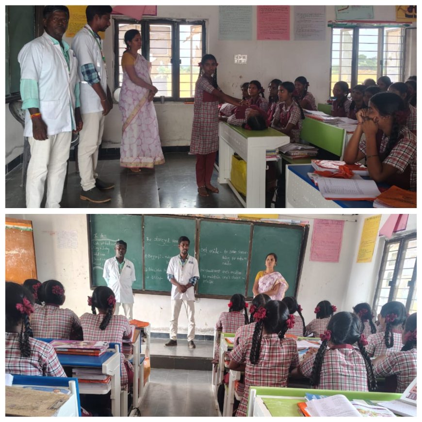 కస్తూర్బా గాంధీ బాలికల హాస్టల్లో హార్ట్ ఎటాక్ సిపిర్ పై అవగాహన కార్యక్రమం