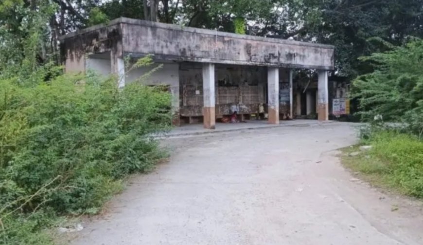 కంపచెట్లతో కమ్ముకున్న బస్టాండ్