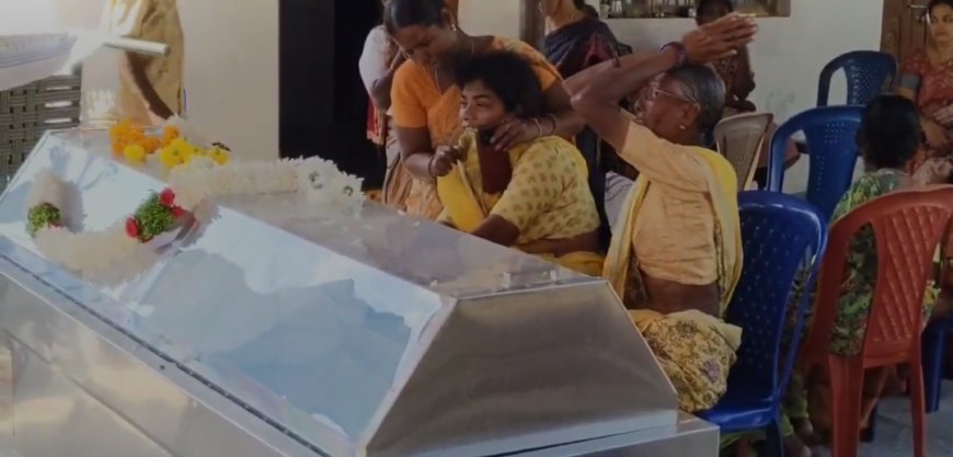 బస్సు ప్రమాదం ....వస్త కొండూర్ చేరుకున్న మృతదేహం