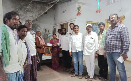 తిమ్మిడి కుటుంబానికి పీఎస్ఆర్ ట్రస్ట్ ఆధ్వర్యంలో ఆర్థిక సాయం