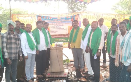 వడ్లు కొనుగోలు కేంద్రం ప్రారంభం ...సంతోషం వ్యక్తం చేసిన రైతులు