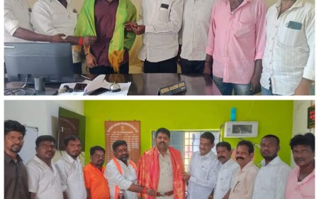 నూతన ఎసై, ఎంపీడీఓ  లను సన్మానించిన బిజెపి నాయకులు 