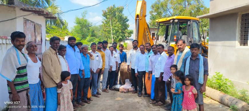 సీసీ రోడ్డు పనులు ప్రారంభం