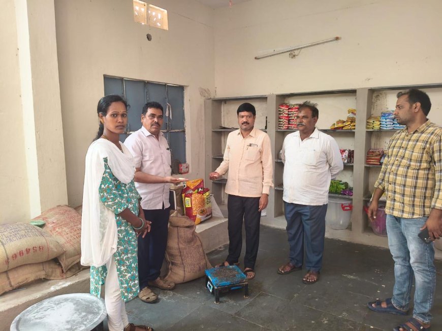 పాఠశాలలో సన్నబియాన్ని తనిఖీ చేసిన అధికారులు