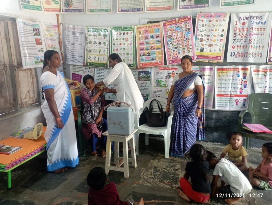 గర్భిణీ స్త్రీలు  వ్యాక్సిన్ వేసుకోవాలి ఏఎన్ఎం ఝాన్సీ రాణి