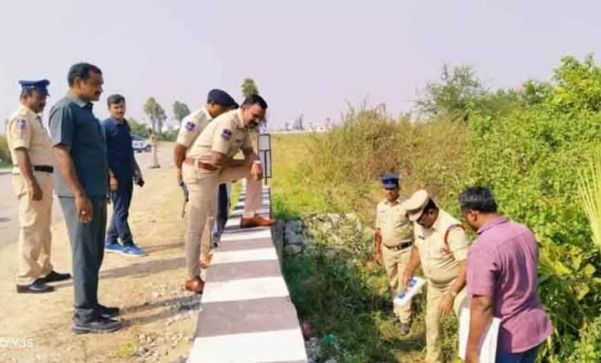 ప్రమాదం జరిగిన స్థలాన్ని పరిశీలించిన జిల్లా ఎస్పీ