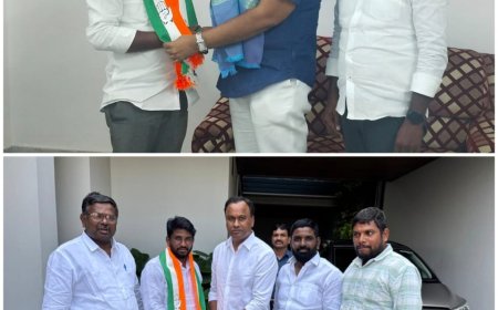 కాంగ్రెస్ పార్టీలో చేరిన బిఆర్ఎస్ వై మండల నాయకులు గూడెపు నరేష్