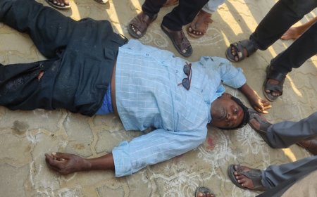 ఇసుక ట్రాక్టర్ ..ఢీ ..వ్యక్తి మృతి