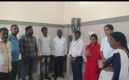 ప్రభుత్వ ఆసుపత్రికి నీటి శుద్ధికరణ యంత్రం బహుకరణ