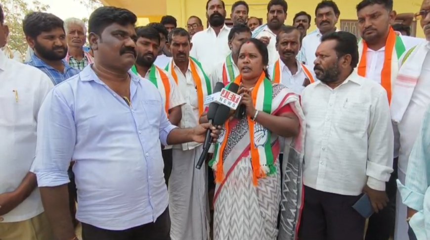 ఎమ్మెల్యే సహకారంతో అభివృద్ధి చేస్తా సర్పంచ్ అభ్యర్థి శోభారాణి