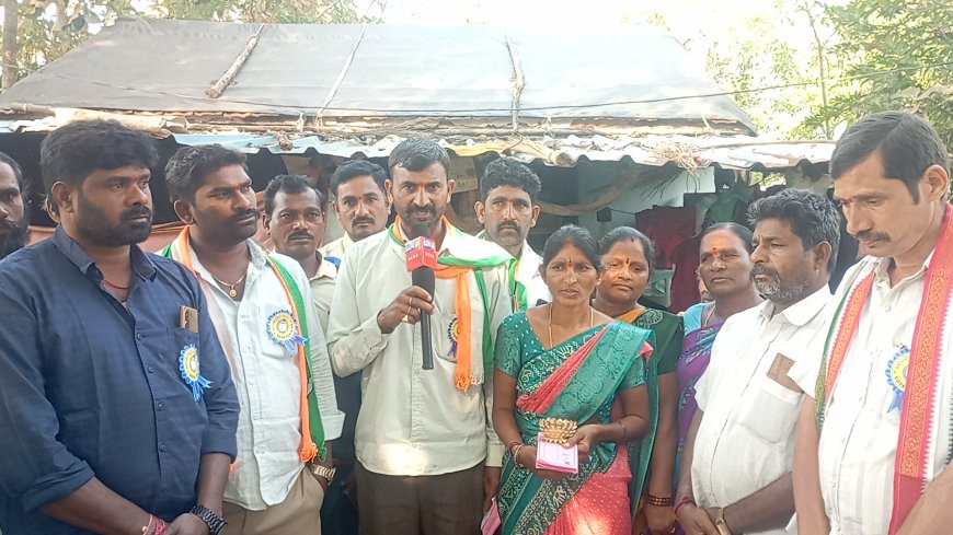 ఆశీర్వదించండి అభివృద్ధి చేస్తా గజ్జి లింగయ్య యాదవ్ కాంగ్రెస్ పార్టీ సర్పంచ్ అభ్యర్థి