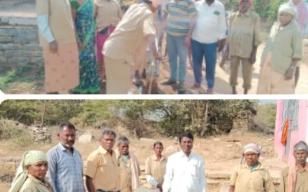 పెండింగ్ లో ఉన్న నీటి సమస్యను తీర్చిన సర్పంచ్ వడ్డేమాన్ బిచ్చన్న