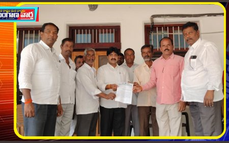 అప్రోచ్ రోడ్డు కోసం ఎమ్మెల్యే విజయుడు కు విన్నతి  