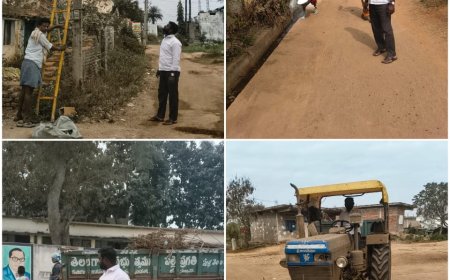 గ్రామాభివృద్ధికి పాటుపడుతున్న సర్పంచ్ బొడ్డు సైదులు