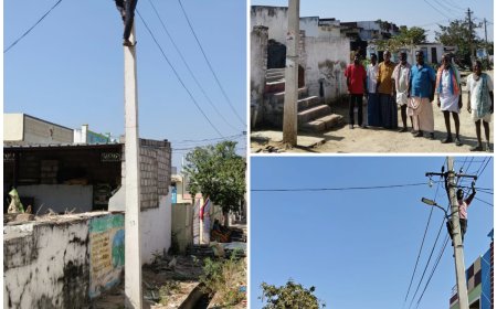 గ్రామంలో ఎల్ఈడి లైట్స్  వేయించిన సర్పంచ్ కొత్త వెంకటరెడ్డి