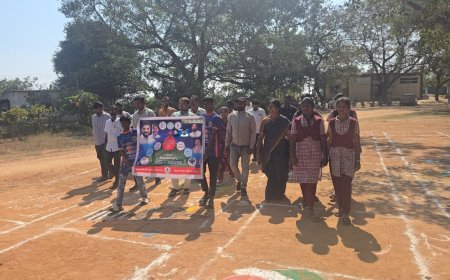 అడ్డగూడూరులో సీఎం కప్పు టార్చి ర్యాలీ