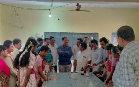 ZPHS ఆత్మకూర్ లో లైబ్రరీ మరియు సైన్స్ ల్యాబ్ రెన్నోవేషన్ గదుల ప్రారంభం