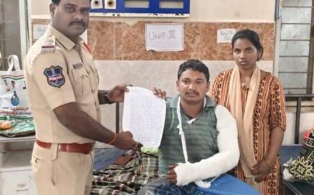 బాధితుని వద్దకే వెళ్లి ఎఫ్ఐఆర్ నమోదు చేసిన ఎస్ ఐ శ్రీకాంత్ గౌడ్