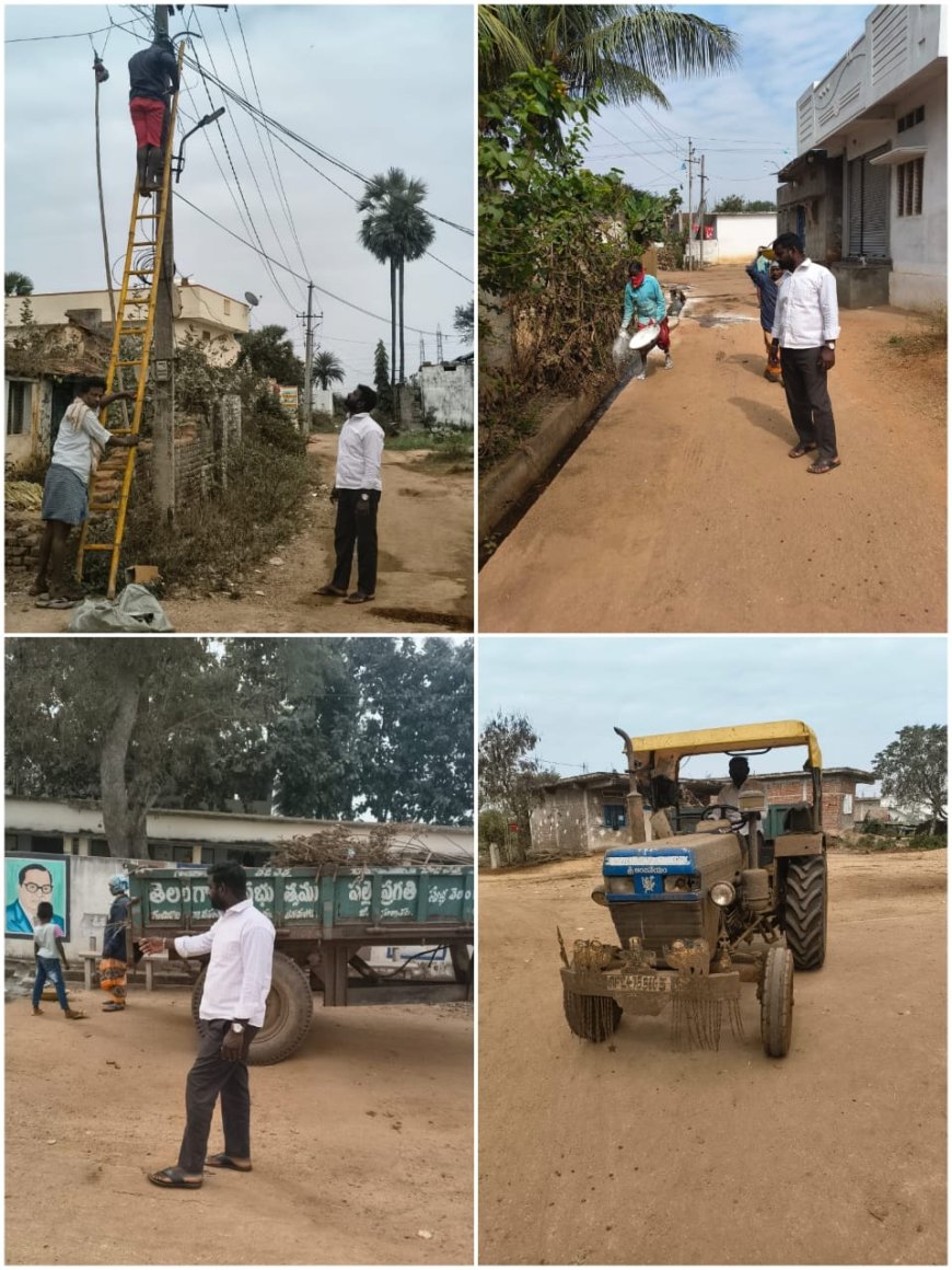 గ్రామాభివృద్ధికి పాటుపడుతున్న సర్పంచ్ బొడ్డు సైదులు