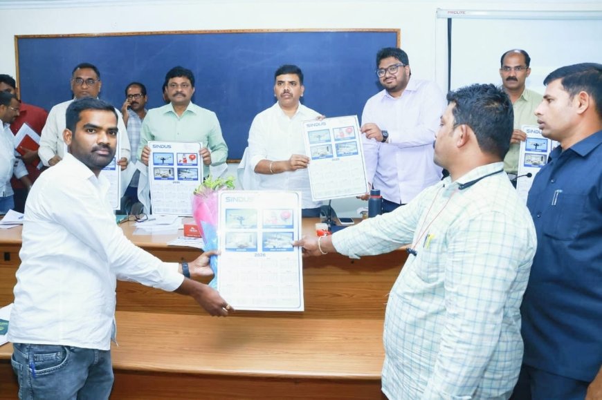 క్యాలెండర్ ఆవిష్కరణ""నల్గొండ కలెక్టర్ చంద్రశేఖర్ గారితో