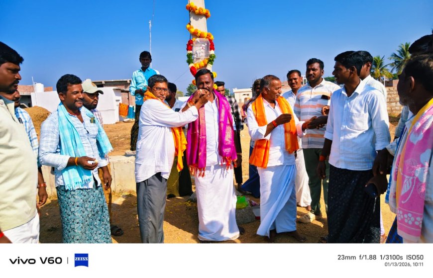 గ్రామ అభివృద్ధియే లక్ష్యంగా ముందుకు సాగుతున్న మాజీ వైస్ ఎంపీపీ ఆలయ కమిటీ మాజీ చెర్మన్ కె. వెంకట్రామి రెడ్డి నాగర్ దొడ్డి గ్రామ సర్పంచ్  