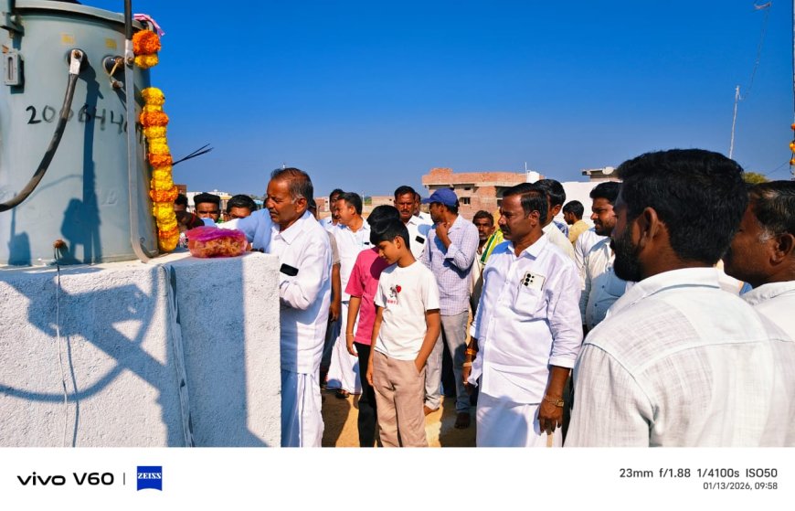 గ్రామ అభివృద్ధియే లక్ష్యంగా ముందుకు సాగుతున్న మాజీ వైస్ ఎంపీపీ ఆలయ కమిటీ మాజీ చెర్మన్ కె. వెంకట్రామి రెడ్డి నాగర్ దొడ్డి గ్రామ సర్పంచ్  