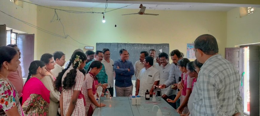 ZPHS ఆత్మకూర్ లో లైబ్రరీ మరియు సైన్స్ ల్యాబ్ రెన్నోవేషన్ గదుల ప్రారంభం