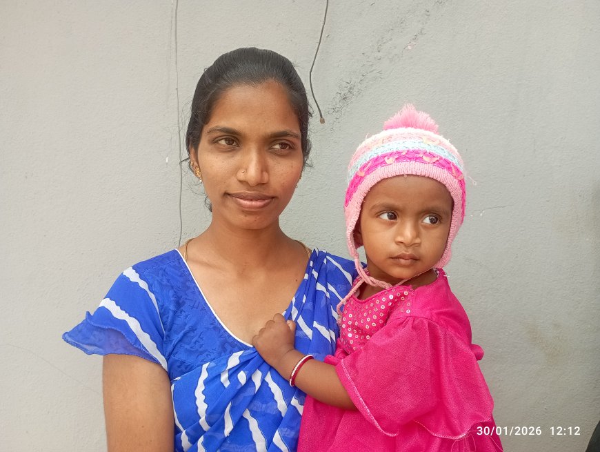 చంటి పాపతో నామినేషన్ కు వచ్చిన అభ్యర్థి