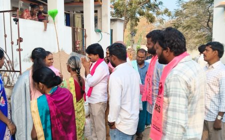 కేసీఆర్  హయాంలో చేసిన గొప్ప పథకాల గురించి ఇంటింటికీ ప్రచారం 