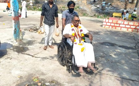 వీల్ చైర్ ద్వారా అమ్మవారి దర్శనం సులువు