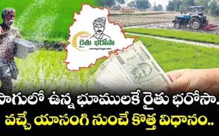 సాగులో ఉన్న భూములకే రైతు భరోసా.!వచ్చే యాసంగి నుంచే కొత్త విధానం