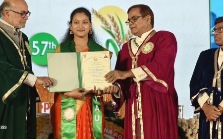 **డాక్టరేట్ పట్టా అందుకున్న""వరంగల్ జిల్లా పర్వతగిరి మండలం శ్రీనగర్ కి చెందిన పాతూరి సాధన*