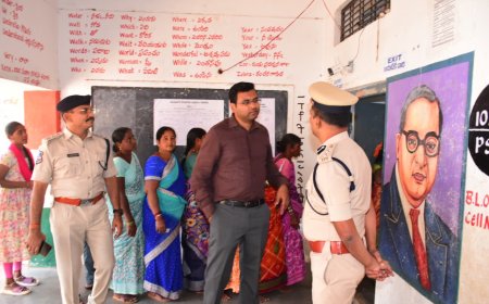 జిల్లాలో ప్రశాంతంగా మున్సిపల్ పోలింగ్