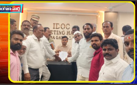 అఖిలపక్ష కమిటీ ప్రజాసంఘాల ఆధ్వర్యంలో ఐజకు ఫైర్ స్టేషన్ మంజూరు కొరకు కలెక్టర్కు వినతి