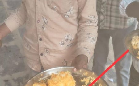 మధ్యాహ్నం భోజనంలో నిత్యం పురుగుల అన్నం దర్శనం