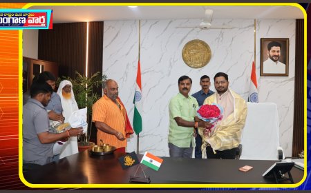 జోగులాంబ గద్వాల జిల్లా కలెక్టర్ గా బాధ్యతలు చేపట్టిన రిజ్వాన్ భాష షేక్/