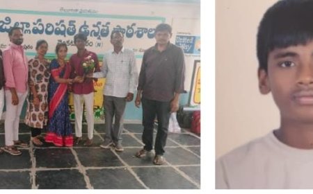 జాతీయ ఆదాయ ఆధారిత ప్రతిభా చాటిన లిఖిత్ శ్రీ హర్ష