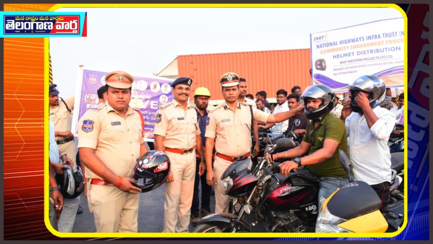 అరైవ్–అలైవ్’ కార్యక్రమంలో డ్రైవర్లకు ఉచిత కంటి పరీక్షలు