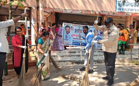 పరిశుభ్రతకు ప్రాధాన్యం ఇవ్వాలి....చైర్‌పర్సన్ మొరిశెట్టి నివేదిత లక్షాది...