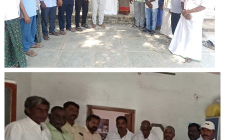 శ్రీశైలం నిర్వాసితుల కోసం పాదయాత్రతో తిరుపతికి వెళ్లి తిరిగి వచ్చిన పెబ్బేటి నారాయణరెడ్డి