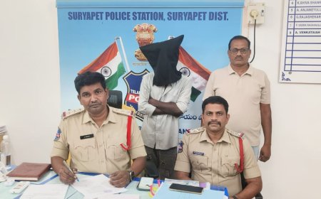సూర్యాపేటలో వరుస చోరీలకు పాల్పడుతున్న నిందితుడి అరెస్ట్..