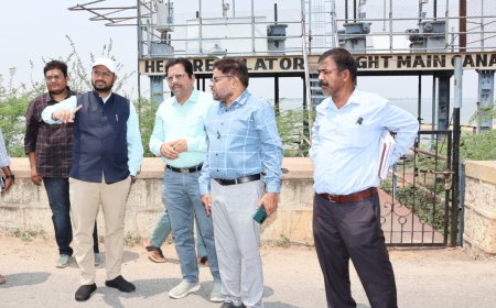 సాగునీటి ప్రాజెక్టులను సందర్శించిన కలెక్టర్. 