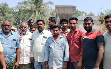 ఆజీంపేట గ్రామంలో సిసి రోడ్ నిర్మాణం..సర్పంచ్ కన్నబోయిన లింగస్వామి