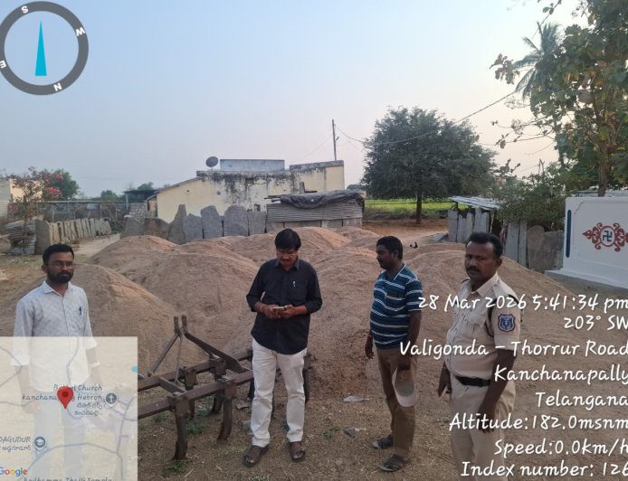 ఎలాంటి అనుమతి లేకుండా జెసిపితో అక్రమ ఇసుక రవాణా చేస్తున్న 20 ట్రాక్టర్లు పట్టివేత