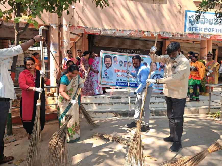పరిశుభ్రతకు ప్రాధాన్యం ఇవ్వాలి....చైర్‌పర్సన్ మొరిశెట్టి నివేదిత లక్షాది...