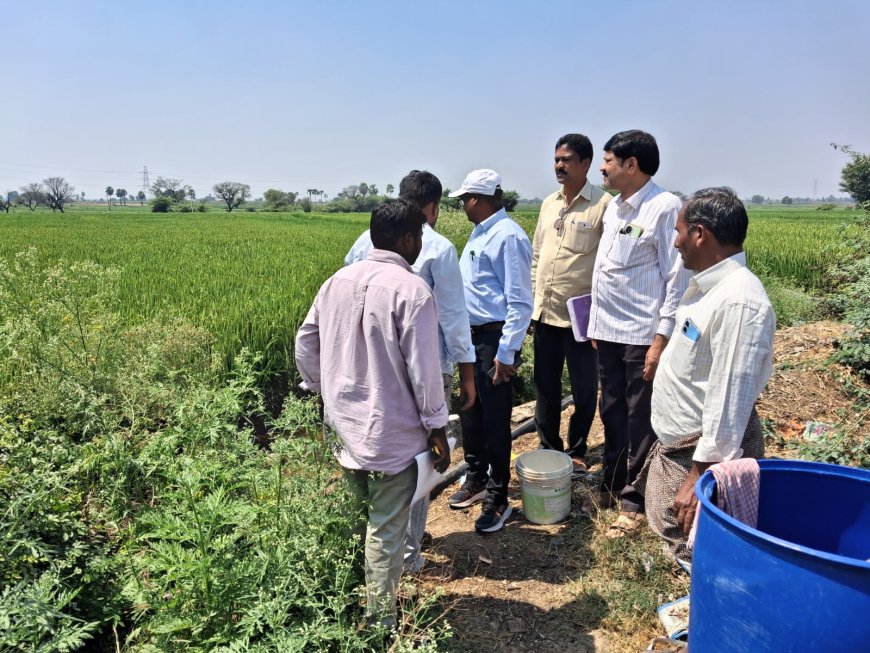 దేవాదుల ప్రాజెక్టు కోసం భూములను పరిశీలించిన ఆర్డిఓ